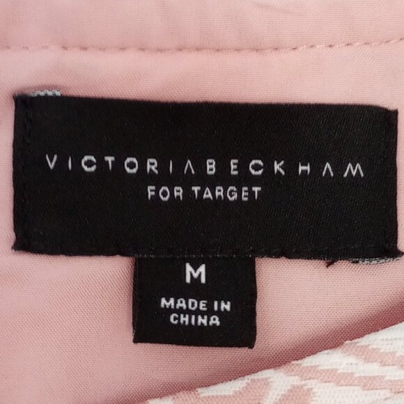 Victoria Beckham for Target Pink & Cream Paisley Jacquard Shift Dress - Picture 2 of 11